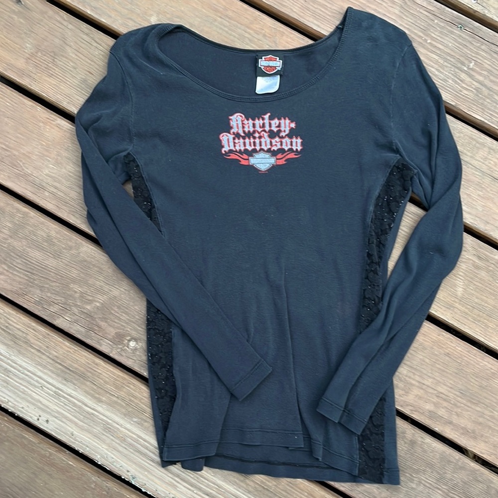vintage lace harley davidson longsleeve
